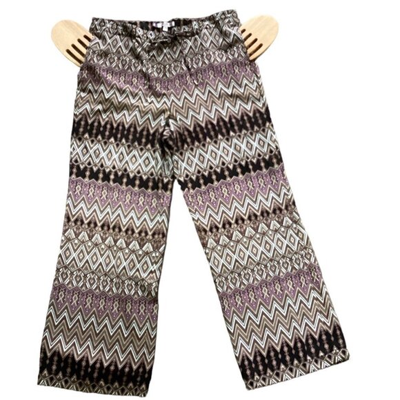 Jennifer Lopez Wide Leg Palazzo Pants Multicolor Sz 14 #142F - Picture 3 of 6